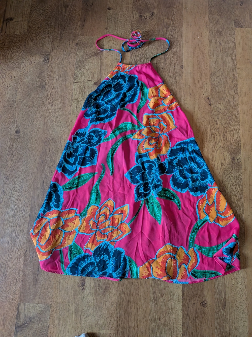 Show Me Your MuMu Pink Floral Halter Mini Dress